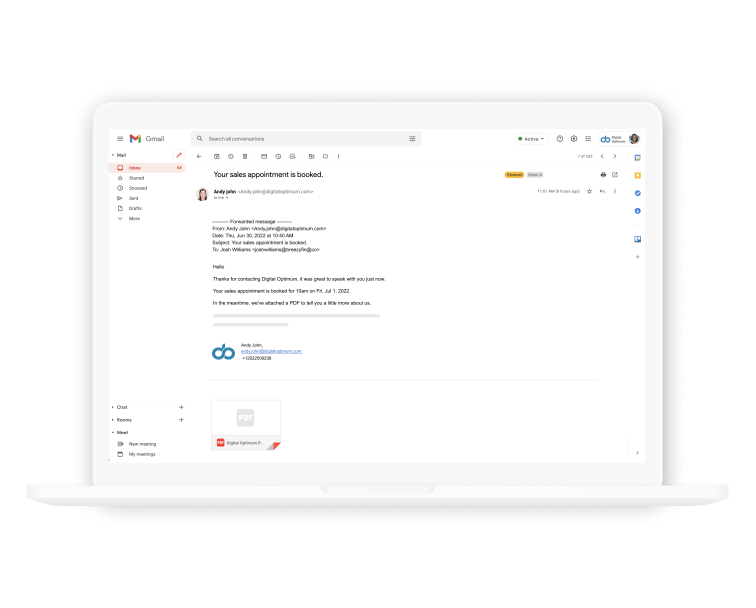 Notification mobile screen